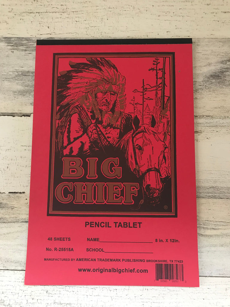 NOSTALGIC "BIG CHIEF AND DIAMOND" OLDSCHOOL WRITING TABLET (MADE IN T