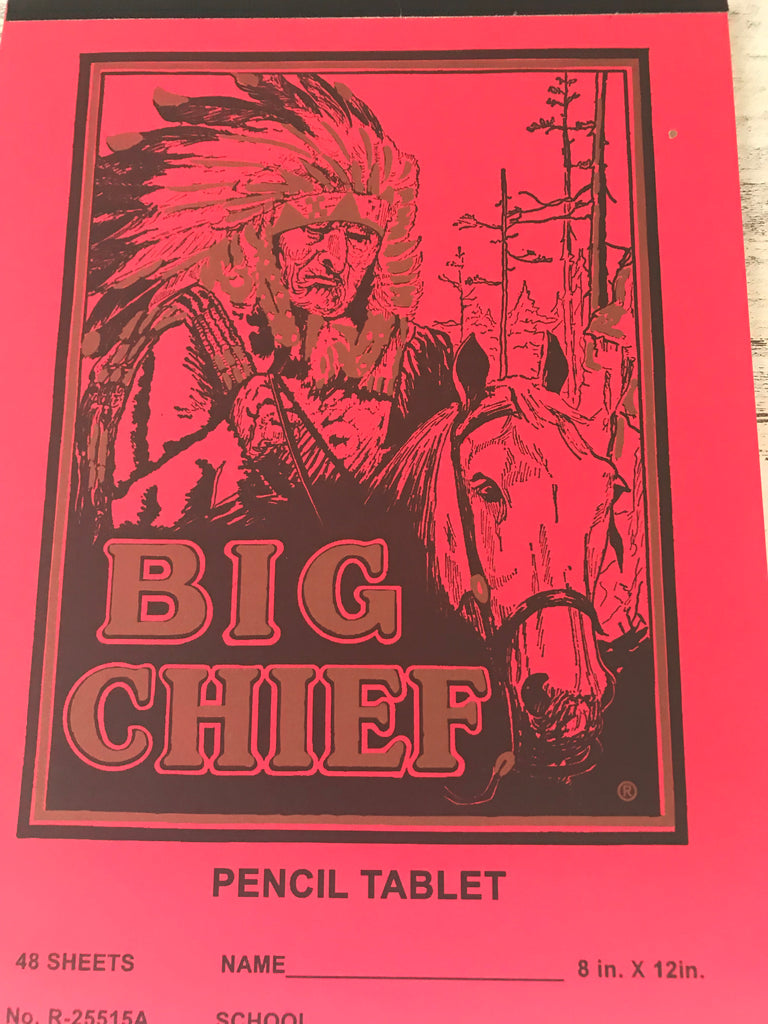 NOSTALGIC "BIG CHIEF AND DIAMOND" OLDSCHOOL WRITING TABLET (MADE IN T