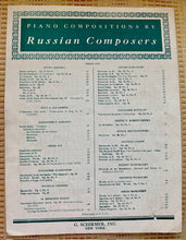 RARE "ELECTED WORKS FOR THE PIANO BY P.I. TCHAIKOVSKY" ("OPENING THEME FROM PIANO CONCERTO NO. 1"/G. SCHIRMER, INC. VINTAGE SHEET MUSIC)
