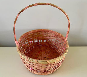 PINK VINTAGE EASTER BASKET