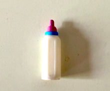 VINTAGE MINIATURE, HARD-PLASTIC BABY BOTTLE ONLY (MAYBE FROM 1990S BARBIE/BABYSITTER SKIPPER SET)
