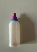 VINTAGE MINIATURE, HARD-PLASTIC BABY BOTTLE ONLY (MAYBE FROM 1990S BARBIE/BABYSITTER SKIPPER SET)