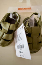 ITTY-BITTY, SIZE 1, SWEETY-SWEET, FISHERMAN'S BABY SANDALS--OLIVE-COLOR/GENDER-NEUTRAL