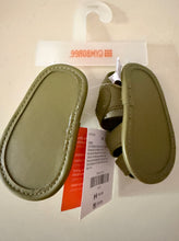 ITTY-BITTY, SIZE 1, SWEETY-SWEET, FISHERMAN'S BABY SANDALS--OLIVE-COLOR/GENDER-NEUTRAL