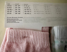 PINK/WHITE BABY DAY-OF-THE-WEEK CREW SOCKS (SIZE 0-6 MONTHS)