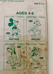 VINTAGE CHILDREN'S MICKEY MOUSE PUZZLE (MADE IN THE USA!)