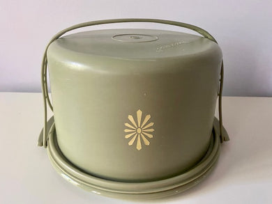 VINTAGE TUPPERWARE CAKE CARRIER (3-PIECE SET):  MADE IN THE USA!