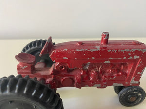 VINTAGE TOY TRACTOR--CLASSIC RED AND SO ADORABLE