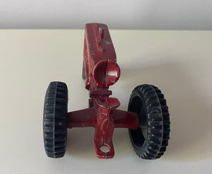 VINTAGE TOY TRACTOR--CLASSIC RED AND SO ADORABLE