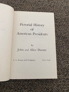 PICTORIAL HISTORY OF AMERICAN PRESIDENTS VINTAGE 1955 FIRST EDITION HARDCOVER BOOK