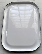 VINTAGE, TWO-PIECE ENAMEL REFRIGERATOR DISH--PERFECT FOR BUTTER...SO BEAUTIFUL! SO CLASSIC!