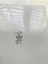 VINTAGE, VERY RARE, WHITE ENAMEL, HEAVY-DUTY "ELITE" COOKING/CAKE PAN WITH BLUE TRIM--MADE IN AUSTRIA