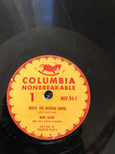 VERY, VERY RARE AND HIGHLY-COLLECTIBLE! GENE AUTRY'S ALBUM:  "RUSTY, THE ROCKING HORSE" AND "BUCKY, THE BUCKING BRONCO" (1951 COLUMBIA RECORD, 'NONBREAKABLE' HEAVY-DUTY 10" 78 RPM)