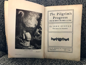 "THE PILGRIM'S PROGRESS" (VINTAGE 1904 BOOK WITH VERY RARE COVER/AS IS)