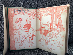 "THE BOBBSEY TWINS AT CHERRY CORNERS" (VINTAGE 1927 BOOK, WITH RARE, INTACT BOOK JACKET)