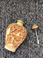 INTRICATELY-CARVED, TEENY-TINY CHINESE SNUFF BOTTLE