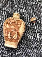 INTRICATELY-CARVED, TEENY-TINY CHINESE SNUFF BOTTLE