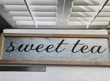 HUGE! GORGEOUS! "SWEET TEA" GALVANIZED WALL DECOR--MAKES AN EXTRA SPECIAL GIFT