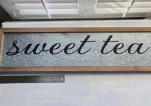 HUGE! GORGEOUS! "SWEET TEA" GALVANIZED WALL DECOR--MAKES AN EXTRA SPECIAL GIFT