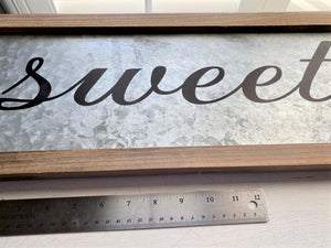 HUGE! GORGEOUS! "SWEET TEA" GALVANIZED WALL DECOR--MAKES AN EXTRA SPECIAL GIFT