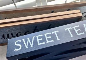 TIME FOR SOME "SWEET TEA" GORGEOUS, BLACK/IVORY WOOD WALL DECOR