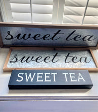 TIME FOR SOME "SWEET TEA" GORGEOUS, BLACK/IVORY WOOD WALL DECOR