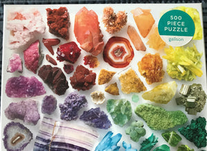 500-PIECE PUZZLE--A RAINBOW-Y ARRANGEMENT OF GORGEOUS CRYSTALS