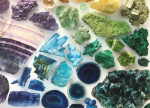 500-PIECE PUZZLE--A RAINBOW-Y ARRANGEMENT OF GORGEOUS CRYSTALS