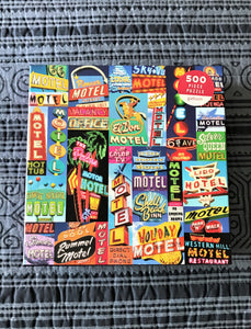 500-PIECE PUZZLE VACANCY? OR NO VACANCY? COOL-LOOKING VINTAGE MOTEL SIGNS