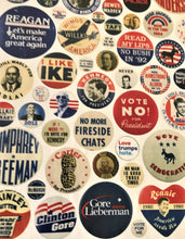500-PIECE AMERICANA-THEMED PUZZLE:  FUN, INTERESTING, HISTORIC PRESIDENTIAL CAMPAIGN BUTTONS (MADE IN THE USA!)