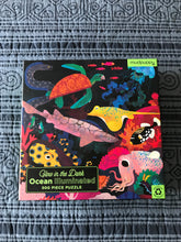 500-PIECE FRESH AND MODERN, SUPER-COOL OCEAN LIFE PUZZLE (GLOWS IN THE DARK!)