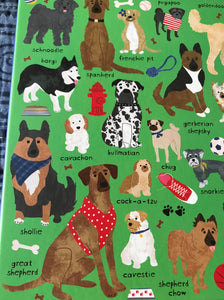 500-PIECE SO MANY DOGGIE BREEDS! FRESH AND MODERN, FUN PUZZLE