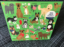 500-PIECE SO MANY DOGGIE BREEDS! FRESH AND MODERN, FUN PUZZLE