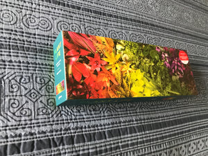 1,000-PIECE PUZZLE COLORFUL, OMBRE ARRANGEMENT WITH PLANTS/FLOWERS PANORAMA (HUGE AND SO SPECIAL)