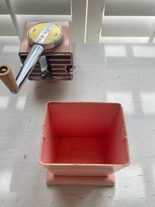 MID-CENTURY ICE-O-MAT:  VERY RARE, VERY SPECIAL VINTAGE PINK ICE CRUSHER--SO CHARMING