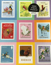 1,000-PIECE INTERNATIONAL BIRD STAMPS PUZZLE--SO PRETTY!