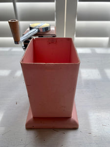 MID-CENTURY ICE-O-MAT:  VERY RARE, VERY SPECIAL VINTAGE PINK ICE CRUSHER--SO CHARMING