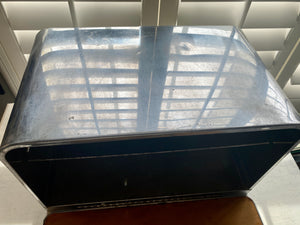 MID-CENTURY "BEAUTY BOX/BY LINCOLN" VINTAGE, ALL-CHROME BREAD BOX (1950S-ERA)--SO SPECIAL! SO RARE! VINTAGE