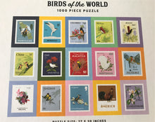 1,000-PIECE INTERNATIONAL BIRD STAMPS PUZZLE--SO PRETTY!