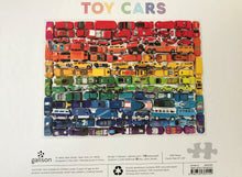 1,000-PIECE PUZZLE RRROOM! OMBRE RAINBOW ROWS OF VINTAGE-ISH TOY CARS (ONE OF MY FAVORITE ITEMS)