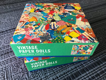 1,000-PIECE PUZZLE WITH RETRO, RAINBOW-COLORED PAPER DOLL COLLAGE