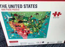 1,000-PIECE USA MAP WITH STATE CAPITALS/ART SYMBOLS FOR EACH PLACE (SO COLORFUL! SO FUN! GREAT FAMILY GIFT)