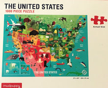 1,000-PIECE USA MAP WITH STATE CAPITALS/ART SYMBOLS FOR EACH PLACE (SO COLORFUL! SO FUN! GREAT FAMILY GIFT)