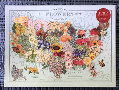 1,000-PIECE USA MAP, CREATED WITH THE STATE FLOWERS (SOOOOO PRETTY!)