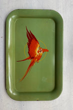 COLORFUL, MID-CENTURY, ALUMINUM "PARROT" TRAY