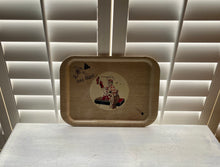 FUN, VINTAGE METAL TRAY (RARE "FOR HOT SHOT" GRILLING CHAMP RETRO TRAY)