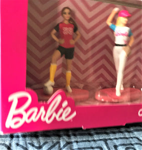 CUTE SPORT/CAREER-THEMED 5-BARBIE FIGURINE SET--GREAT GIFT! A RARE ITEM