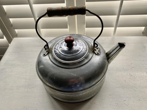 EXTRA-EXTRA HEAVYWEIGHT, MASSIVE "PAUL BUNYAN," VINTAGE TEA KETTLE (VERY RARE, VERY OLD, AND THE BIGGEST ONE YOU'LL EVER FIND!)