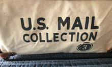 VERY SPECIAL, STURDY, BEAUTIFUL "U.S. MAIL" CANVAS/METAL/LEATHER-LOOK STORAGE BIN (THREE SIZES)