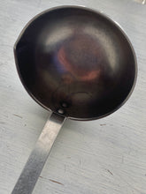 VINTAGE EKCO FORGE WOOD-HANDLED, STAINLESS STEEL LADLE--MADE IN THE USA